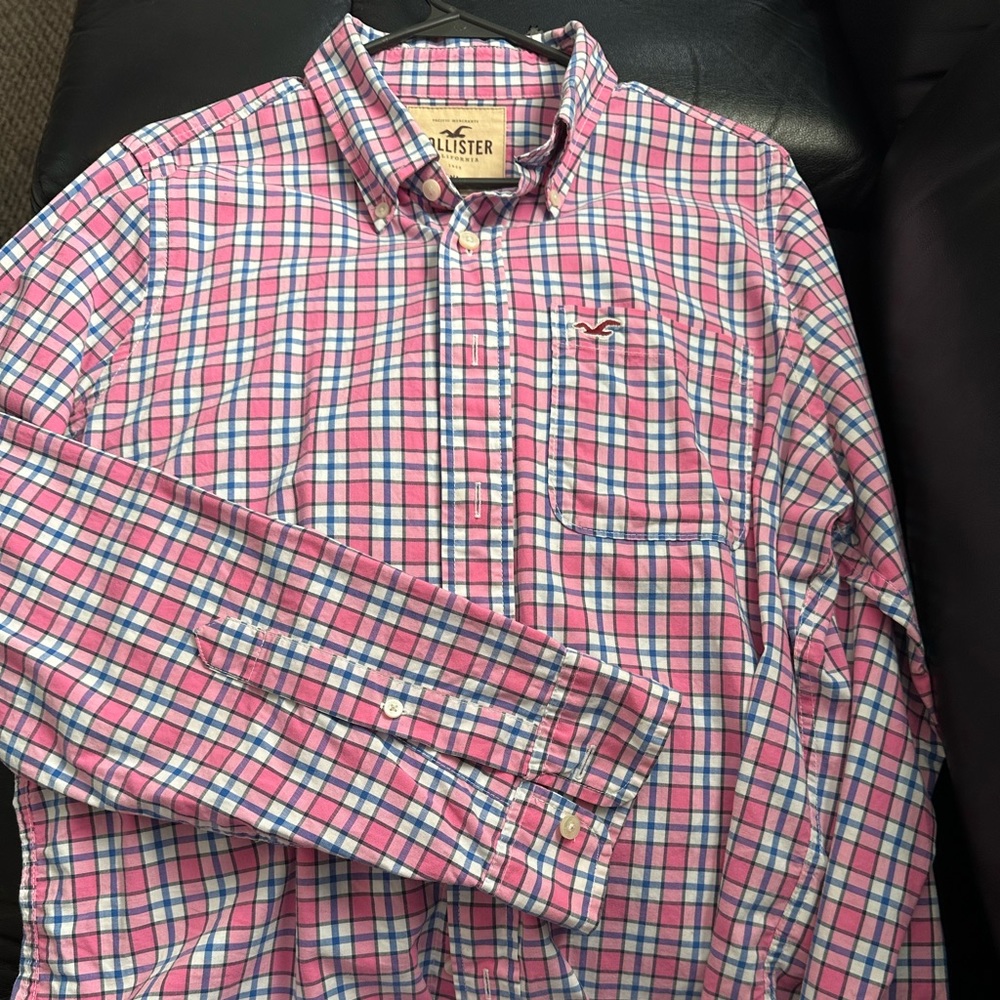 Men’s hollister long sleeve dress shirt